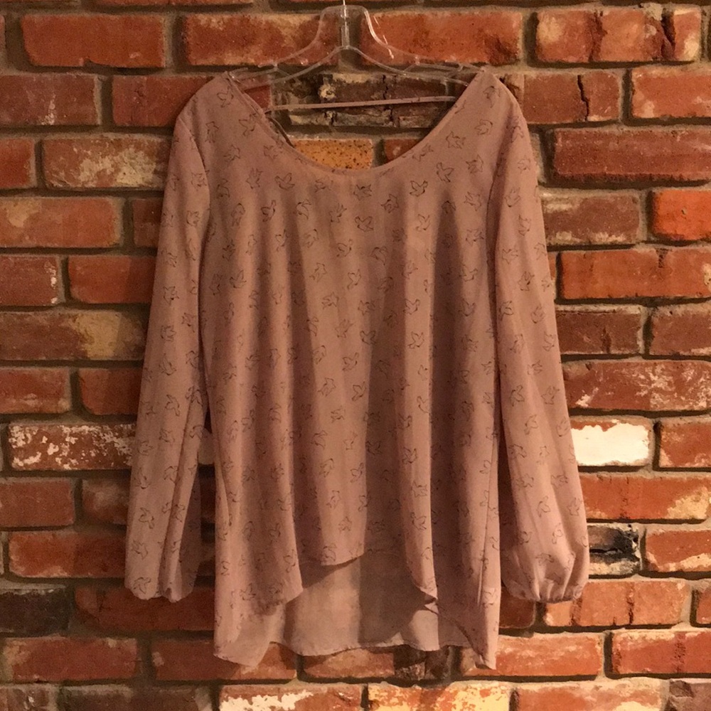 Bird tunic top